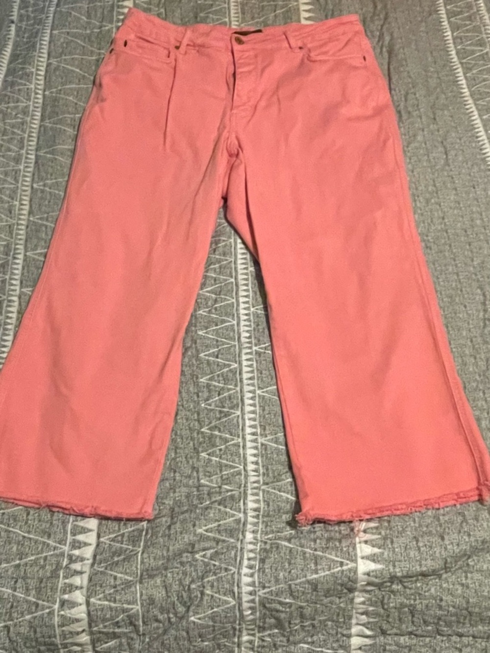 Judy Blue PinkWide-Leg Crop Pants 16w
